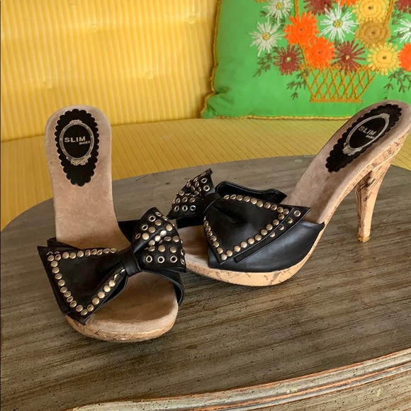 Shoes - Studded faux leather spike heels Size 38